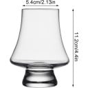 2 ks krištáľová degustačná pohárik 11,2 x 5,4 cm 250 ml Sklenené poháriky na degustáciu alkoholu panáky ochutnávkové sklo na pitie 2