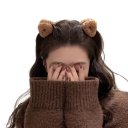 2 ks Plyšové sponky do vlasov 5,3 cm Mačacie uši Trojuholníková spona Roztomilá vlasová dekorácia Mäkké mini klipy pre účes 1