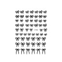 2 ks samolepky na nehty 3D mini mašle krajková stuha samolepicí nail art dekorace manikúra příslušenství Y2K styl univerzální použití 1