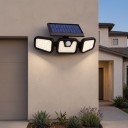 2 ks Solární LED světlo se senzorem pohybu 3 otočné hlavy 74 LED 26,9 cm Černé IP65 Vodotěsné 3 režimy Osvětlení na zeď a garáž 7