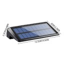 2 luces solares de pared de 4 LED, impermeables, para exteriores, para cercas y entradas, luces blancas frías para fachadas, terrazas y escaleras. 3