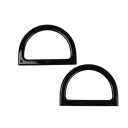 2 Pack D-Shaped Bag Handles Replacement Decorative Bag Handles Crochet Bags Making and Repairing Handbags ABS 11.8x8.3 cm 2