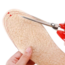 2 paires d'inserts en peluche pour chaussures Semelles chaudes beiges Inserts isolants d'hiver pour chaussures Surface douce Isolation thermique 3