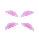 2 pares de aplicadores de silicona para laminación de pestañas C rizado suave rosa melocotón aplicador para lifting de pestañas herramienta 2