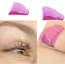 2 pares de aplicadores de silicone para laminação de pestanas C curvatura Aplicador macio rosa pêssego para lifting de pestanas ferramenta 4