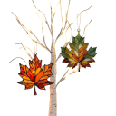 2 pcs Acrylic Light Catcher Maple Leaf 10 x 8.7 cm 2D Stained Glass Hanging Decoration Autumn Decoration Window Interior Exterior 2