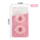 2 pcs bande adhésive en silicone non tissée pour les yeux 1,25 x 4,5 x 3 cm 3,6 m Tapis de protection respirant pour les cils Peau sensible 3