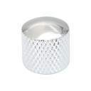 2 pcs Boutons en métal de 6 mm pour le contrôle du volume Forme convexe Commandes de rechange pour guitare électrique et basse Fini brillant 5