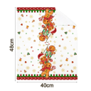 2 pcs Christmas Decorative Tea Towels 40 x 48 cm Handcrafted Kitchen Towels with Gingerbread Motif Cotton Christmas Accessories for the Home 2