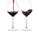 2 pcs Copo de plástico para vinho 223 x 63 mm 450 ml Copo transparente elegante com base Copo de vinho reutilizável e resistente 3