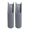 2 pcs coussinets en plastique antidérapants de sécurité pour les pieds des chaises hautes pour enfants Base stable anti-glisse Repas 1