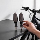 2 pcs Dynamic LED Indicators for Electric Bicycle and Electric Scooter 48 V and 60 V Sequential Flashing Smoke Cover Screw Mounting IPX5 4