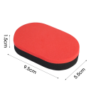2 pcs esponja de borracha para limpeza de raquetes de ténis de mesa 9,5 x 5,5 x 1,5 cm Acessórios para manutenção de raquetes de pingue-pongue 2