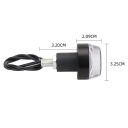 2 pcs Intermitentes LED para moto 12 V Intermitentes para los extremos del manillar Intermitentes universales Intermitentes moto Luces 5