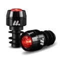 2 pcs LED Lights for Handlebar Ends WEST BIKING Warning Flashers and Indicators for Bicycle 3 Modes 2.5 x 5.3 cm Aluminium CR2032 Battery 2