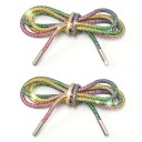 2 pcs luxury glitter shoelaces Nylon rhinestone laces Stylish fashion accessory Shiny laces Trainers Ankle boots Footwear 4