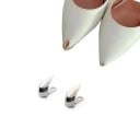 2 pcs metal tips for court shoes teardrop shape protective caps for shoe tips 12×19 mm metal accessory for shoe modification 3
