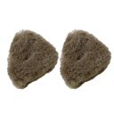 2 pcs Pinces à cheveux en peluche 5,3 cm Oreilles de chat Système de pince triangulaire Décoration capillaire mignonne Mini clips doux 2