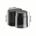2 pcs Suporte adesivo para escovas de dentes com copo 10 x 9,5 cm Capacidade 5 kg Organizador de casa de banho de parede Sem 2