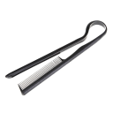 2 peças de pente de cabeleireiro para alisamento de cabelos 3,8 x 21 cm Ferramenta de styling com clip para mulheres Escova e alisador de cabelo profissional 2