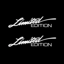 2 pegatinas de edición limitada de 16 x 4 cm para coche, moto, tuning, decoración de carrocería, estilo deportivo, accesorios exteriores 3