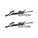 2 pegatinas de edición limitada de 16 x 4 cm para coche, moto, tuning, decoración de carrocería, estilo deportivo, accesorios exteriores 2