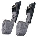 2 pezzi Cinghie di fissaggio 470 cm Poliestere + lega di zinco Cinghia per auto, motocicletta, bagagli, bicicletta, kayak, tavola da surf, portapacchi da tetto 1