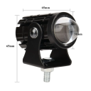 2 pezzi di luce LED aggiuntiva per motocicletta 60W 3000 lm Luce bianca e gialla IP67 Impermeabile 9–36 V Faro per moto Stradali e fuoristrada 5