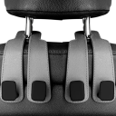 2 pezzi Ganci per poggiatesta auto 15,8 x 8,2 cm Appendini per borse e zaini Organizzatore per sedile Supporto a clip Accessori per interni auto 2