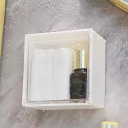 2 pezzi Scatole di stoccaggio a parete bianche 8,5 x 8,5 x 4,5 cm Organizer in plastica autoadesivo Supporti multifunzionali da parete per bagno 3