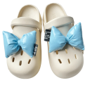 2 pièces décoration pour crocs nœuds en cuir PU brillant ornements pour chaussures crocs accessoire pour personnalisation de chaussures à enfiler 5