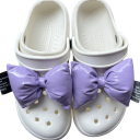 2 pièces décoration pour crocs nœuds en cuir PU brillant ornements pour chaussures crocs accessoire pour personnalisation de chaussures à enfiler 2