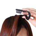 2 Pieces Hairdressing Comb for Straightening Hair 3.8 x 21 cm Styling Tool with Clip for Women Professional Brush and Hair Straightener 3