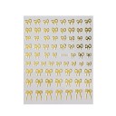 2 pz adesivi per unghie 3D mini fiocchi nastro pizzo adesivo nail art decorazioni manicure accessori stile Y2K uso universale 5