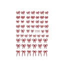 2 pz adesivi per unghie 3D mini fiocchi nastro pizzo adesivo nail art decorazioni manicure accessori stile Y2K uso universale 3