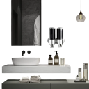 2 pz dispenser da parete per sapone e shampoo 500ml per il bagno Pompa impermeabile per liquidi Viti e chiavi incluse Resistente all'umidità 5