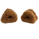 2 pz Fermagli per capelli in peluche 5,3 cm Orecchie di gatto Fermaglio triangolare Decorazione per capelli carina Mini clip morbide 3