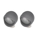 2 pz LED luci per crocs con 3 modalità di lampeggiamento pulsanti da 12mm batteria integrata PVC accessori impermeabili per scarpe da giardino 9