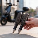 2 stk dynamiske LED blinklys til elcykel og elektrisk scooter 48 V og 60 V Gradvis blinkende Røgfarvet dækning Skruefastgørelse IPX5 5