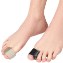 2 stk Gelé tåskillelinser Korrigerende for vride tæer Silikone tåskillelinser til lindring af hallux smerter Ortopædisk fodpleje 3