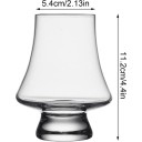 2 stk. krystaldegustationsglas 11,2 x 5,4 cm 250 ml Glasdegustationsglas til alkohol smagsprøver 2