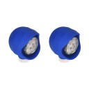 2 stk LED lys til crocs med 3 blinkemodi 12mm knapper indbygget batteri PVC vandtætte tilbehør til havefodtøj 8