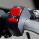 2 Stück externes LED-Licht für Motorrad, 6 Dioden, 12 V, 15 W, 1500 lm, IP65, ABS-Kunststoff, kompakter Scheinwerfer mit Schalter, 65 x 55 x 50 mm, schwarzes Design 4