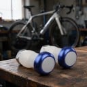 2 Stück LED-Lichter für die Enden von Lenker Warnblinklicht für das Fahrrad 2 Modi 45 x 25 mm Aluminium und Gummi Für Lenker von 16 bis 23 mm 10