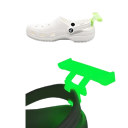 2 Stück leuchtende Schuhschmuckclips. Stilvolle Schuhschnallen. Leuchtende Accessoires und Schnallen. Schuhschmuck für Tag und Nacht. 2