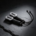 2 stuks LED knipperlichten voor elektrische step en elektrische fiets 36 V tot 72 V Richtingaanwijzers in O-vorm 62 x 36 mm Heldere behuizing Kabel 19 3