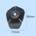 2 stuks siliconen hoes voor autoruitenwissers 9 x 7,3 cm Beschermhoes tegen bladeren en stof Universele accessoire voor de voorruit 4