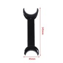 2 stuks tandheelkundige zwarte dubbele lip retractor 145 x 45 mm plastic orthodontische mondopeners intraorale gezicht uitrekkers professionele hulpmiddelen 2