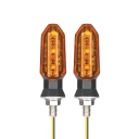 2 szt. 8mm LED kierunkowskazy motocyklowe 12V IP67 Mini kierunkowskazy ABS i obudowa PC Wodoodporne światło motocyklowe 7,8 x 2,2 cm ze śrubą 5