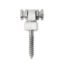2 szt Chromowane wałkowe struny do gitary elektrycznej Uchwyt i prowadzenie strun Roller String Trees Retainer Guide Metalowe akcesoria 4